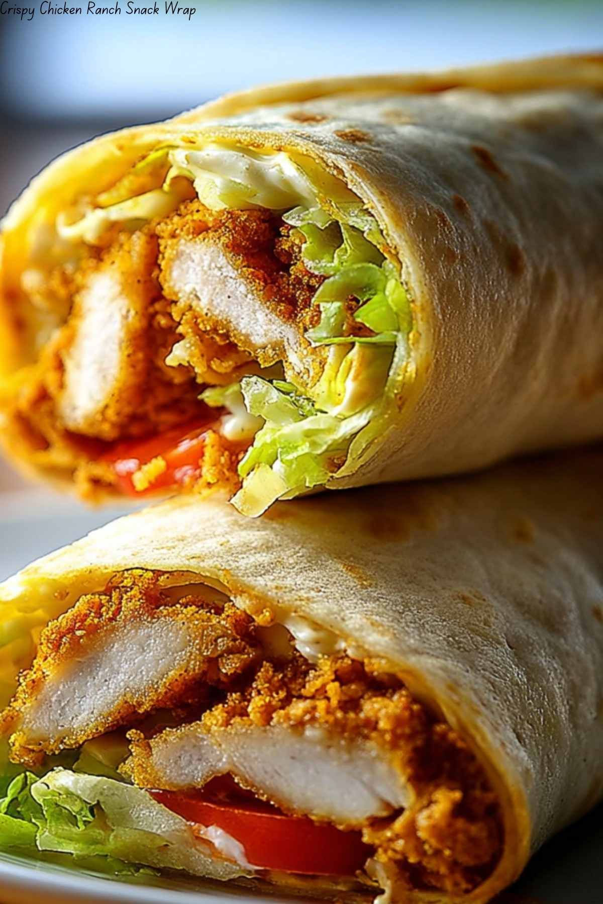 Crispy Chicken Ranch Snack Wrap