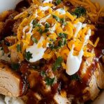 Macro Friendly BBQ Ranch Chicken Bowl with 42g of Protein