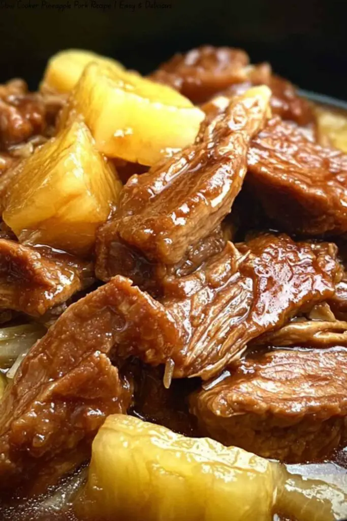 Slow Cooker Pineapple Pork Recipe | Easy & Delicious