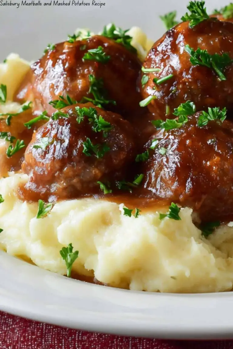 Salisbury Meatballs and Mashed Potatoes Recipe