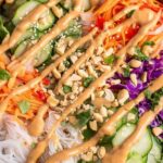 Spring Roll Salad with Peanut Sauce