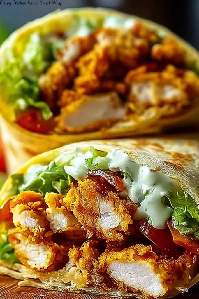 Crispy Chicken Ranch Snack Wrap