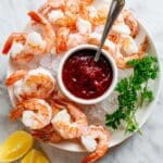 Shrimp Cocktail with Classic Cocktail Sauce Recipe