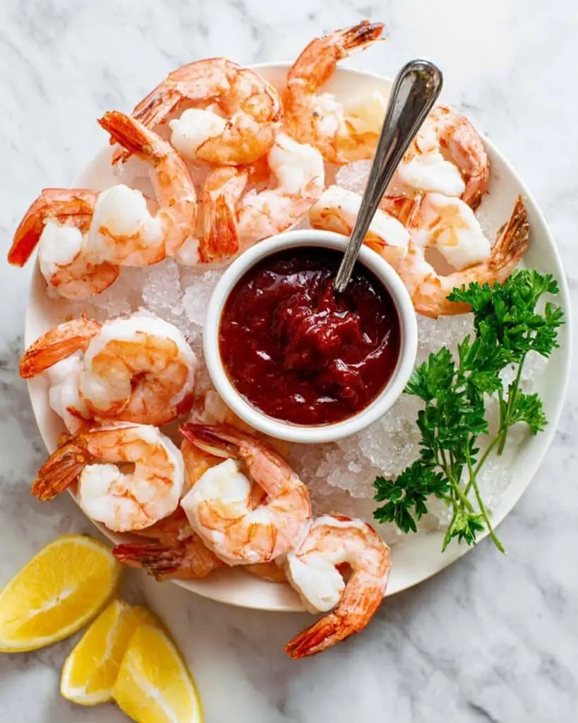 Shrimp Cocktail with Classic Cocktail Sauce Recipe