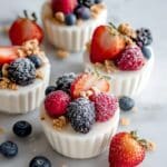 Frozen Yogurt Granola Cups with Berries Recipe