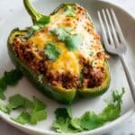 Beef and Rice Stuffed Poblano Peppers Recipe