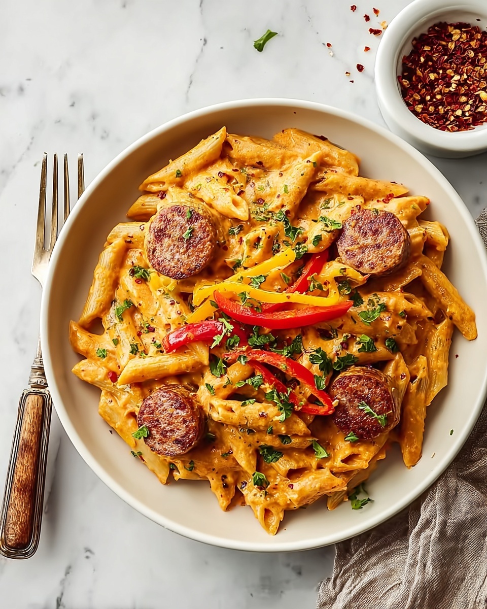 Creamy Cajun Sausage Pasta Recipe