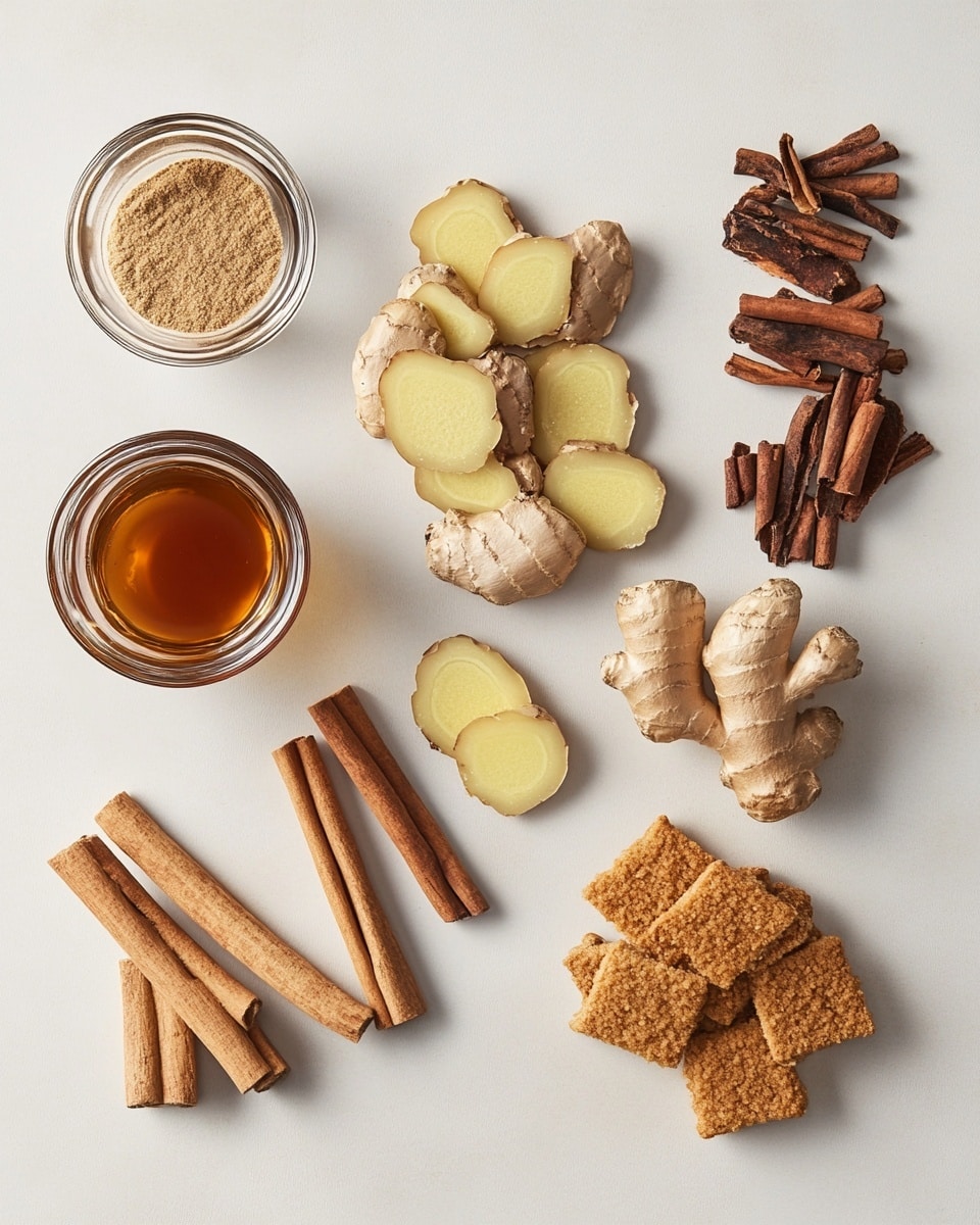 Christmas Cocktail: Gingerbread White Russian Recipe 4 A round clear glass filled with a two-layer drink: a light brown bottom layer and a creamy white top layer, dusted with a layer of brown spice powder on top, with a cinnamon stick resting inside the glass. The rim of the glass is coated with a coarse brown sugar. A gingerbread man cookie with white icing dots is placed on the rim of the glass. The glass sits on a decorative golden snowflake coaster, surrounded by more gingerbread cookies dusted lightly with powdered sugar, all set on a white marbled surface. The background is dark with warm, blurry fairy lights and Christmas decorations creating a cozy atmosphere. photo taken with an iphone --ar 4:5 --v 7