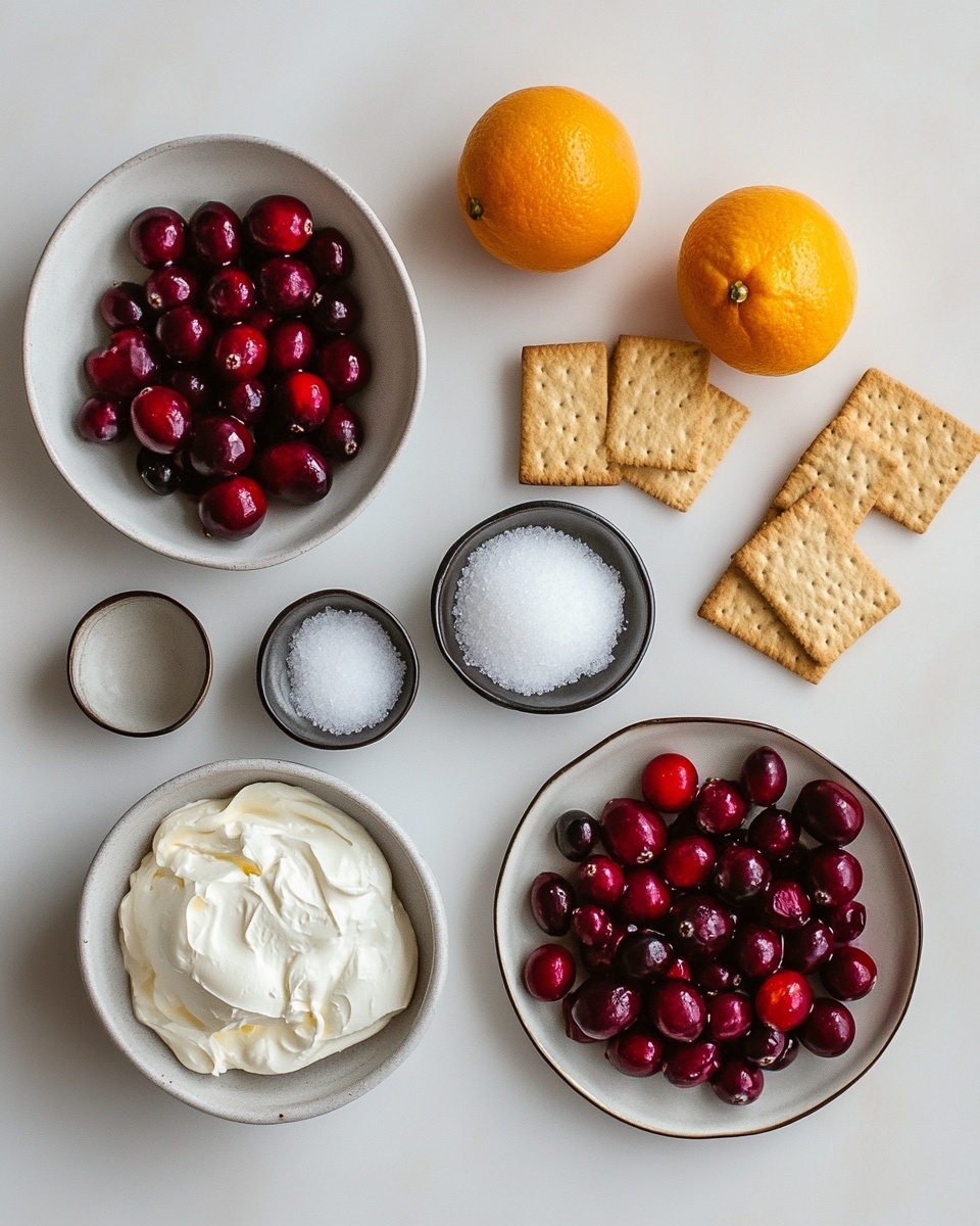 Cranberry Cheesecake Mousse with Cranberry Crumble Recipe 4 The image shows a glass cup with three layers: a bottom layer of crumbly light brown cookie crumbs, a middle layer of smooth, pale pink creamy dessert with bits of red fruit inside, and a top layer of white whipped cream with two whole red cherries on it. A golden spoon with a scoop of the pink creamy layer and some white cream is held above the cup by a woman's hand. In the background, there are three more similar glass cups with the same dessert, all placed on a dark surface scattered with red cherries and cookie crumbs, with a soft-focus white marbled texture behind. Photo taken with an iphone --ar 4:5 --v 7
