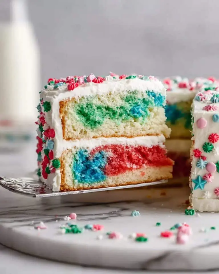 Rainbow Jello Cake Recipe