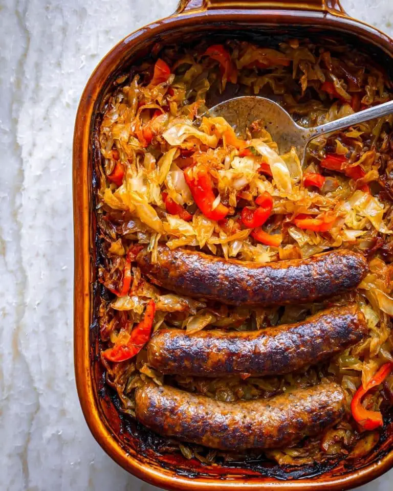 Romanian Slow Roasted Caramelized Cabbage Recipe