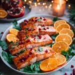 Festive Pomegranate Maple Salmon Recipe