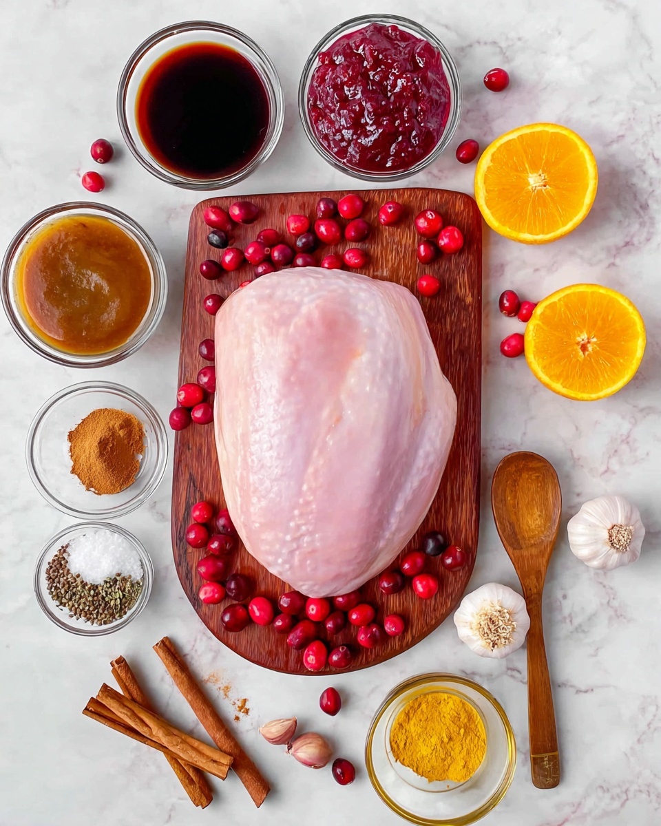 Cranberry Orange Glazed Turkey Breast Recipe 4 Cranberry Orange Glazed Turkey Breast Recipe - Recipe Image