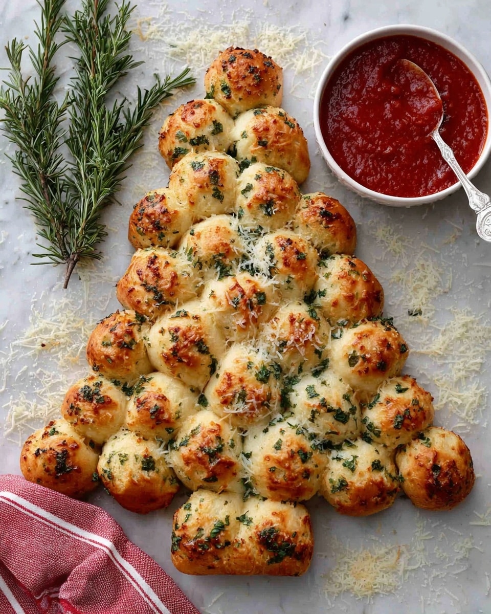Cheesy Christmas Tree Bread Recipe