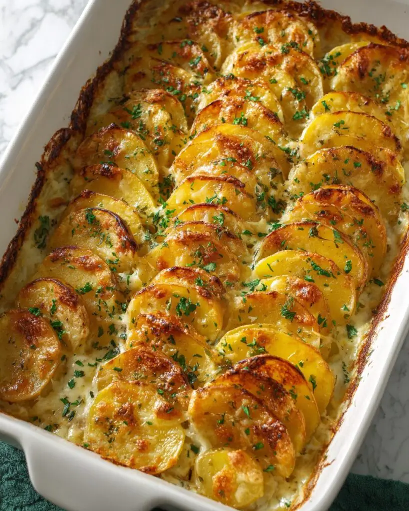 Cheesy Scalloped Potatoes for Christmas Dinner Recipe