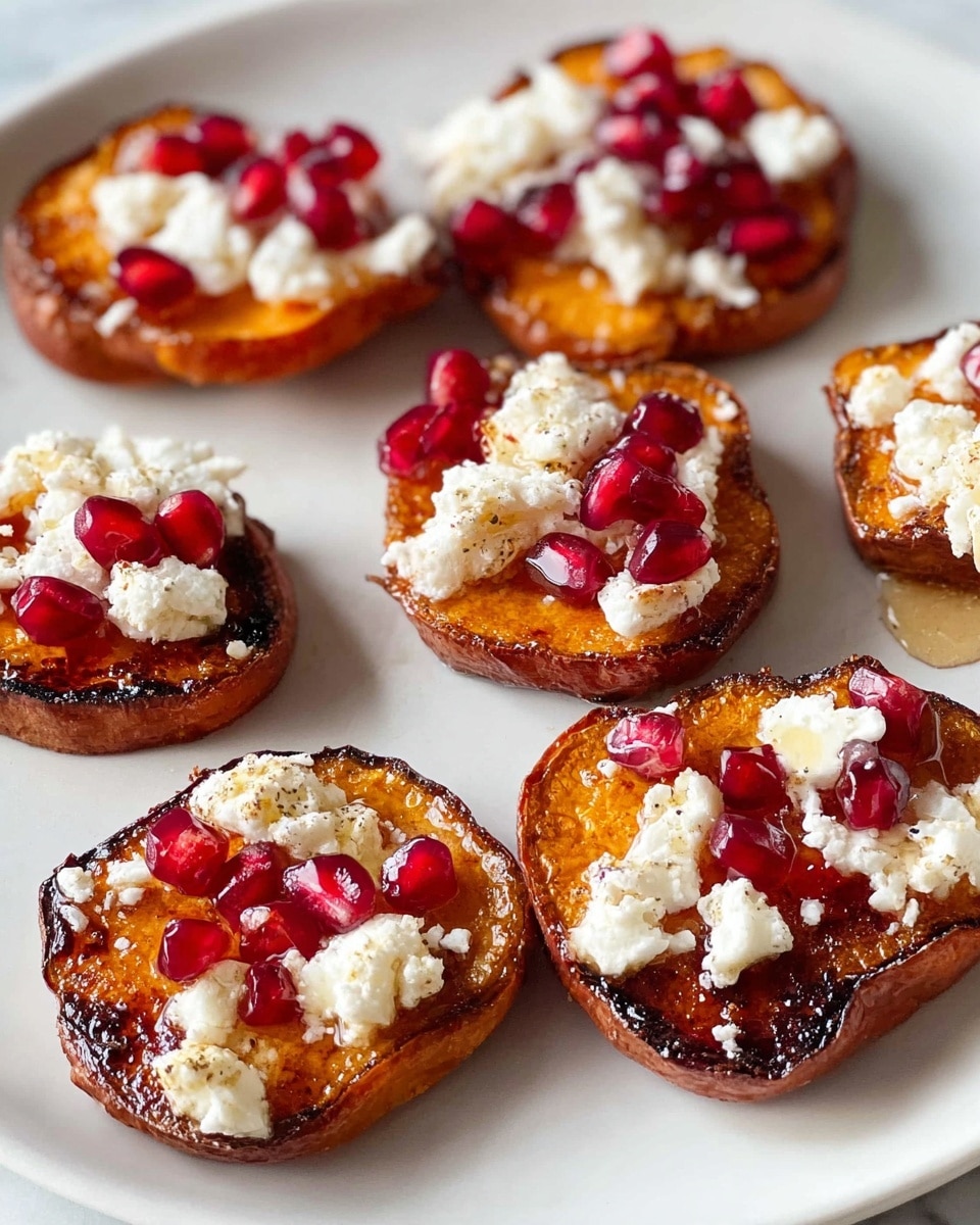 Sweet Potato Rounds with Honey and Feta Recipe