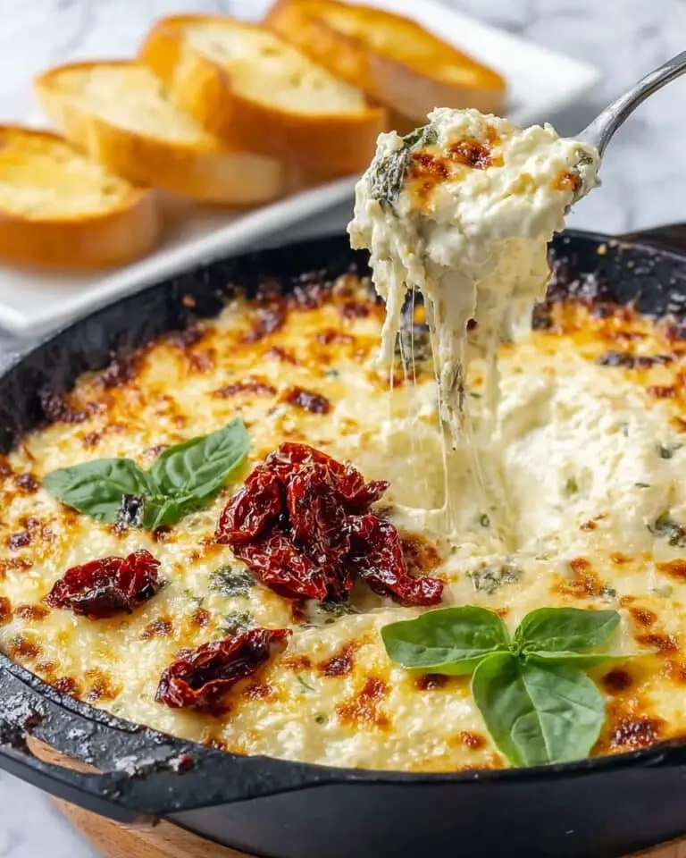 Tuscan Cheese Dip with Sun-Dried Tomatoes Recipe