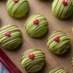Grinch Oreo Balls with Red Velvet Oreos Recipe