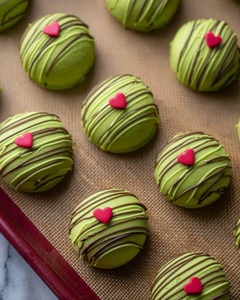 Grinch Oreo Balls with Red Velvet Oreos Recipe