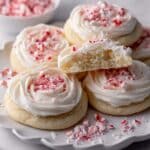 Peppermint Meltaways Cookies with Peppermint Cream Cheese Frosting Recipe