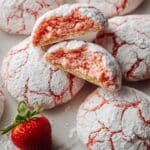 Strawberry Crinkle Cookies Recipe