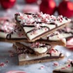 Peppermint Bark Crackers with Toffee and Chocolate Layers Recipe