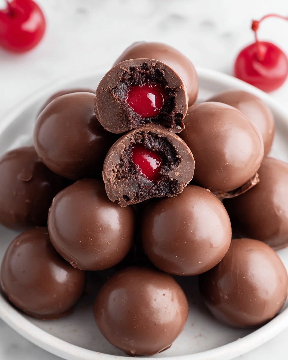 Chocolate Covered Cherry Brownie Bombs Recipe