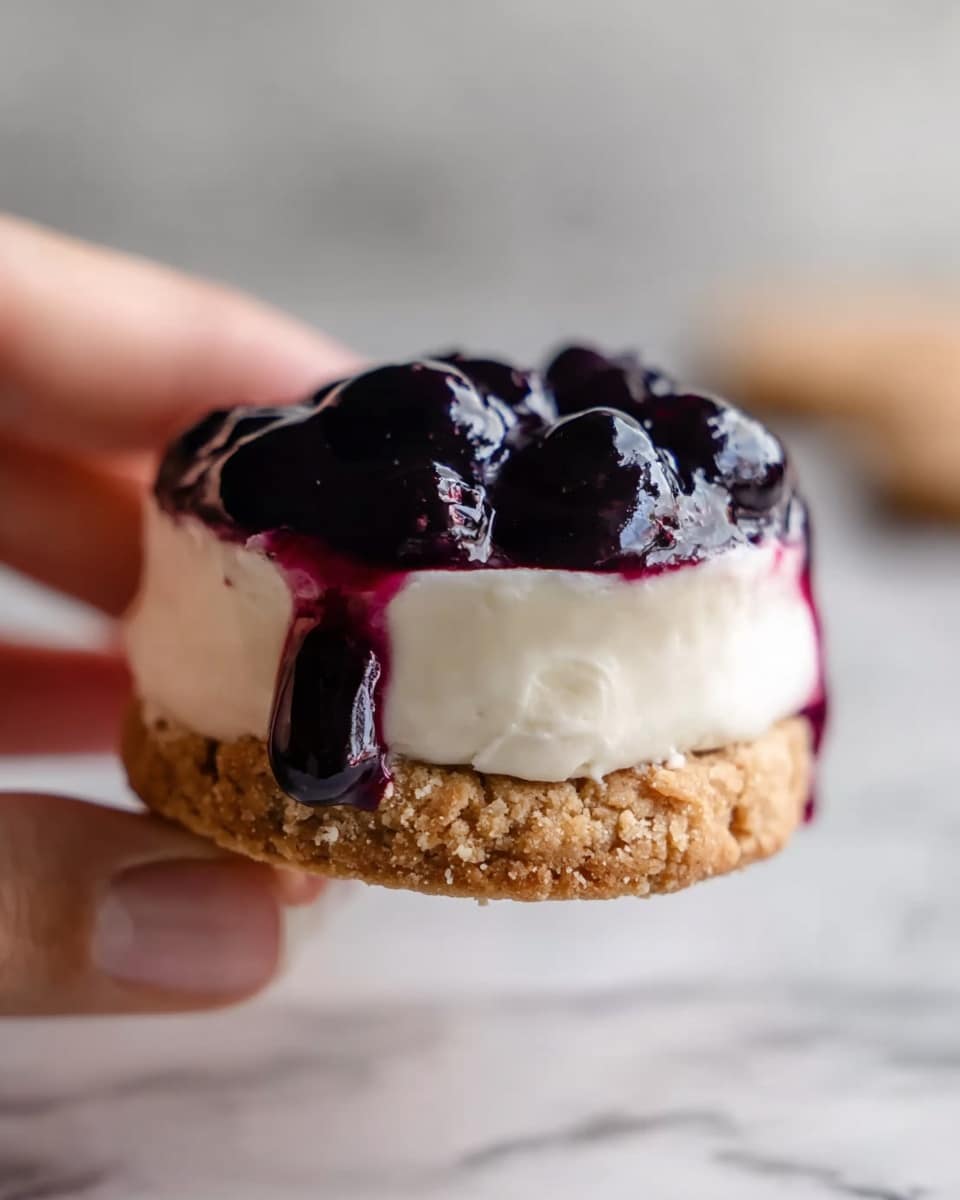 Blueberry Cheesecake Cookies with Graham Cracker Crust and Cream Cheese Frosting Recipe