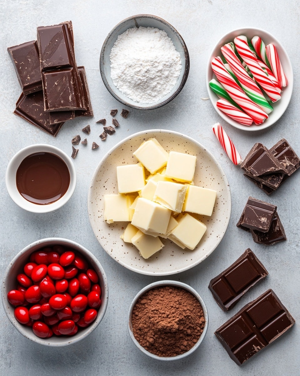 Peppermint Chocolate Christmas Slice Recipe - Recipe Image