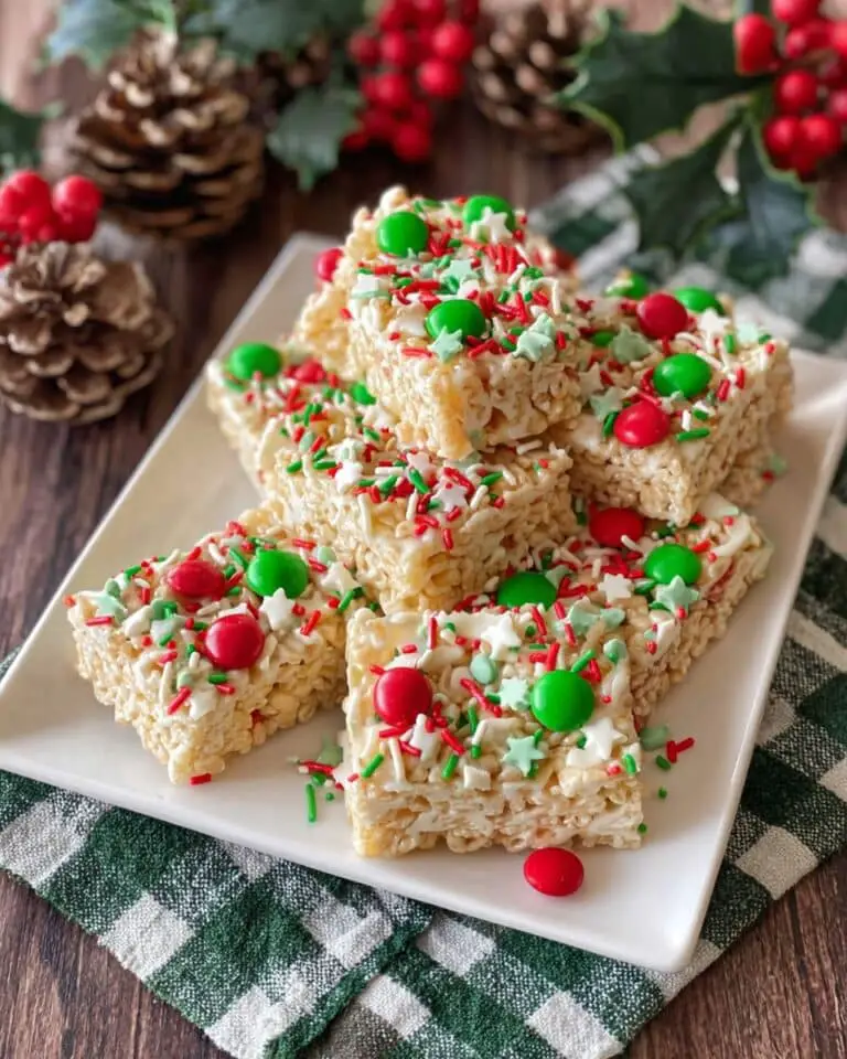 White Christmas Marshmallow Rice Bubble Slice Recipe