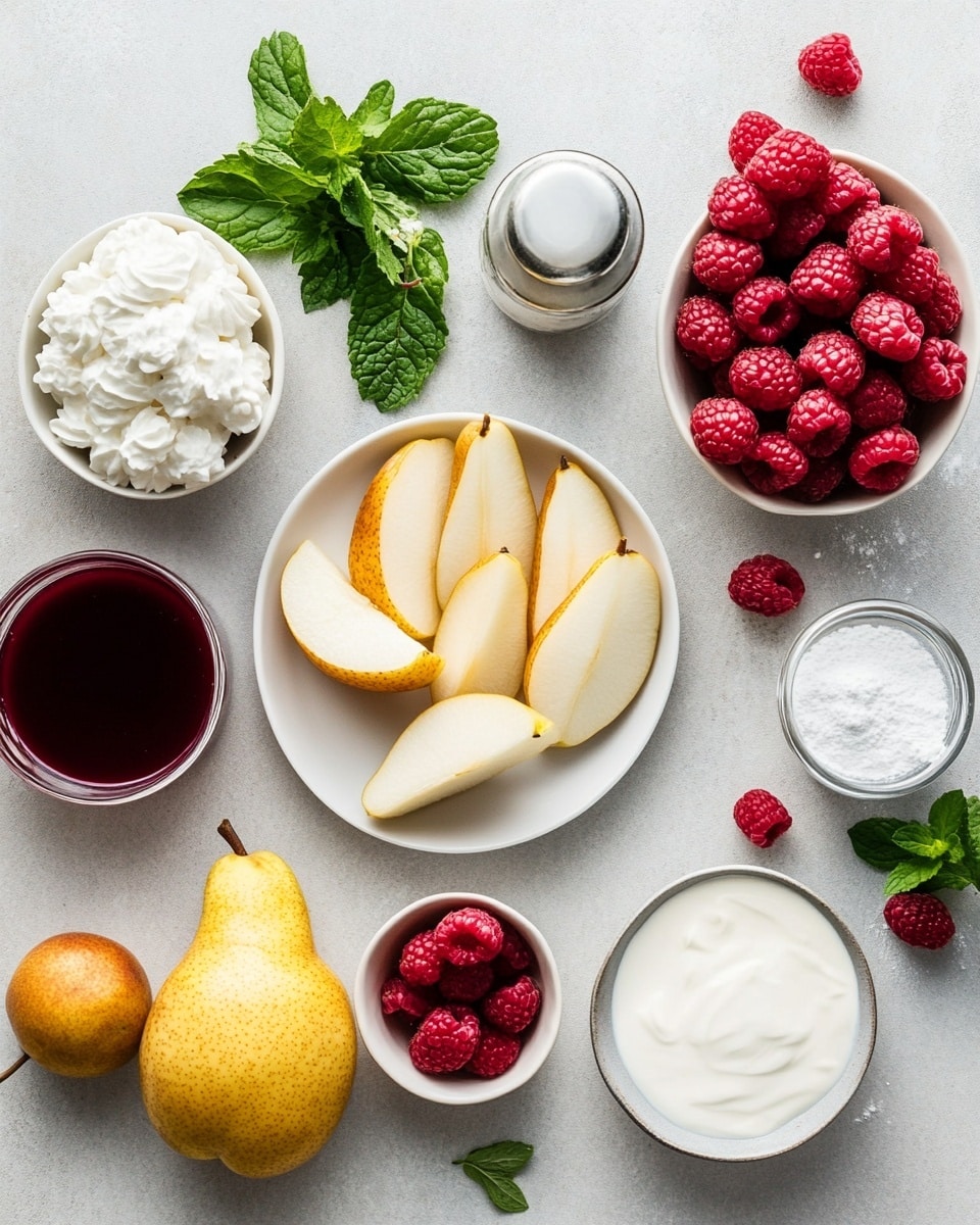 Christmas Trifle Delight with Pears, Raspberries, and Amaretto Recipe - Recipe Image