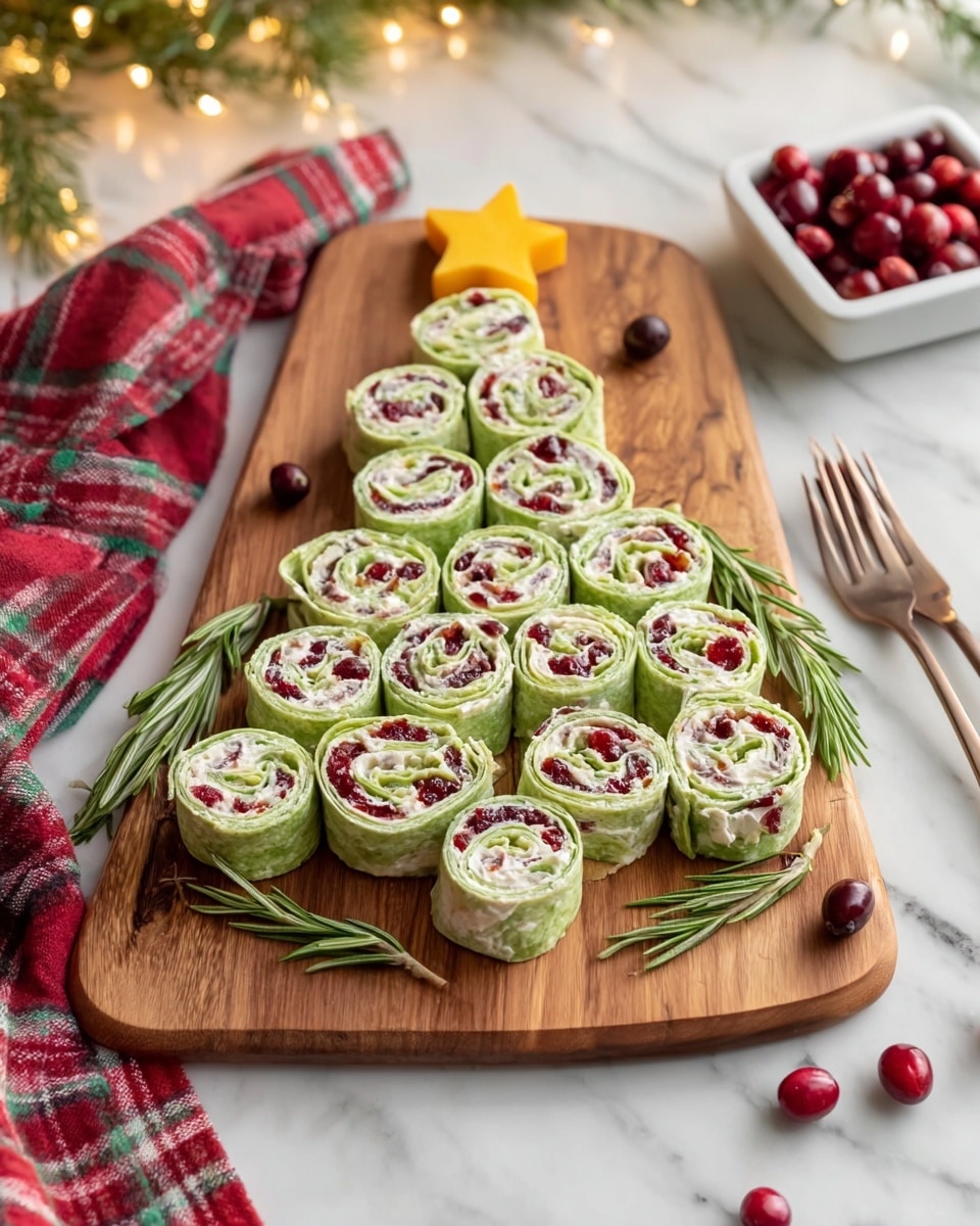 Tasty Christmas Cranberry Pinwheels Recipe