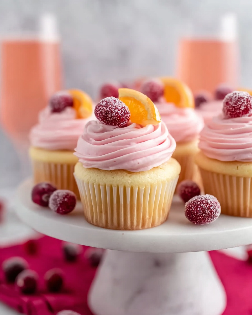 Cranberry Champagne Cupcakes Recipe
