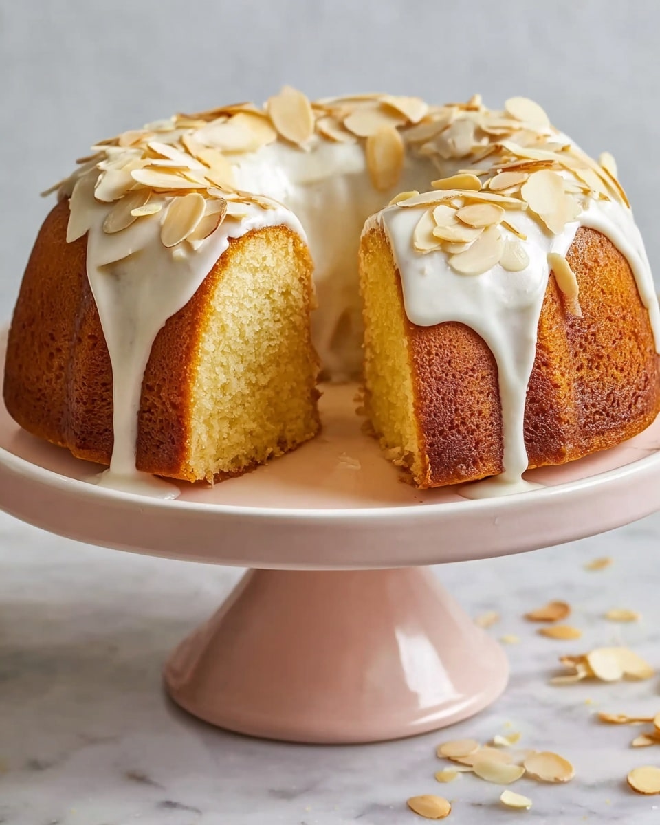 Amaretto Almond Bundt Cake with Almond Icing Recipe