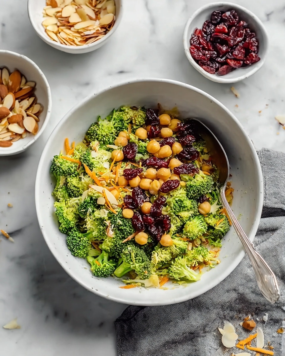 Vegan Curried Broccoli Chickpea Salad Recipe