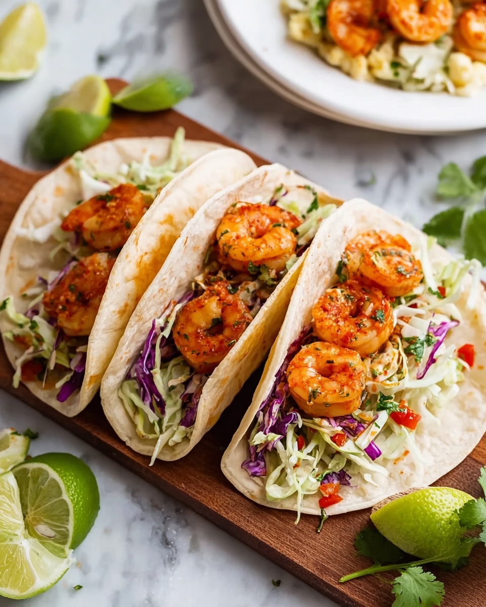 Cajun Shrimp Tacos with Creamy Slaw Recipe