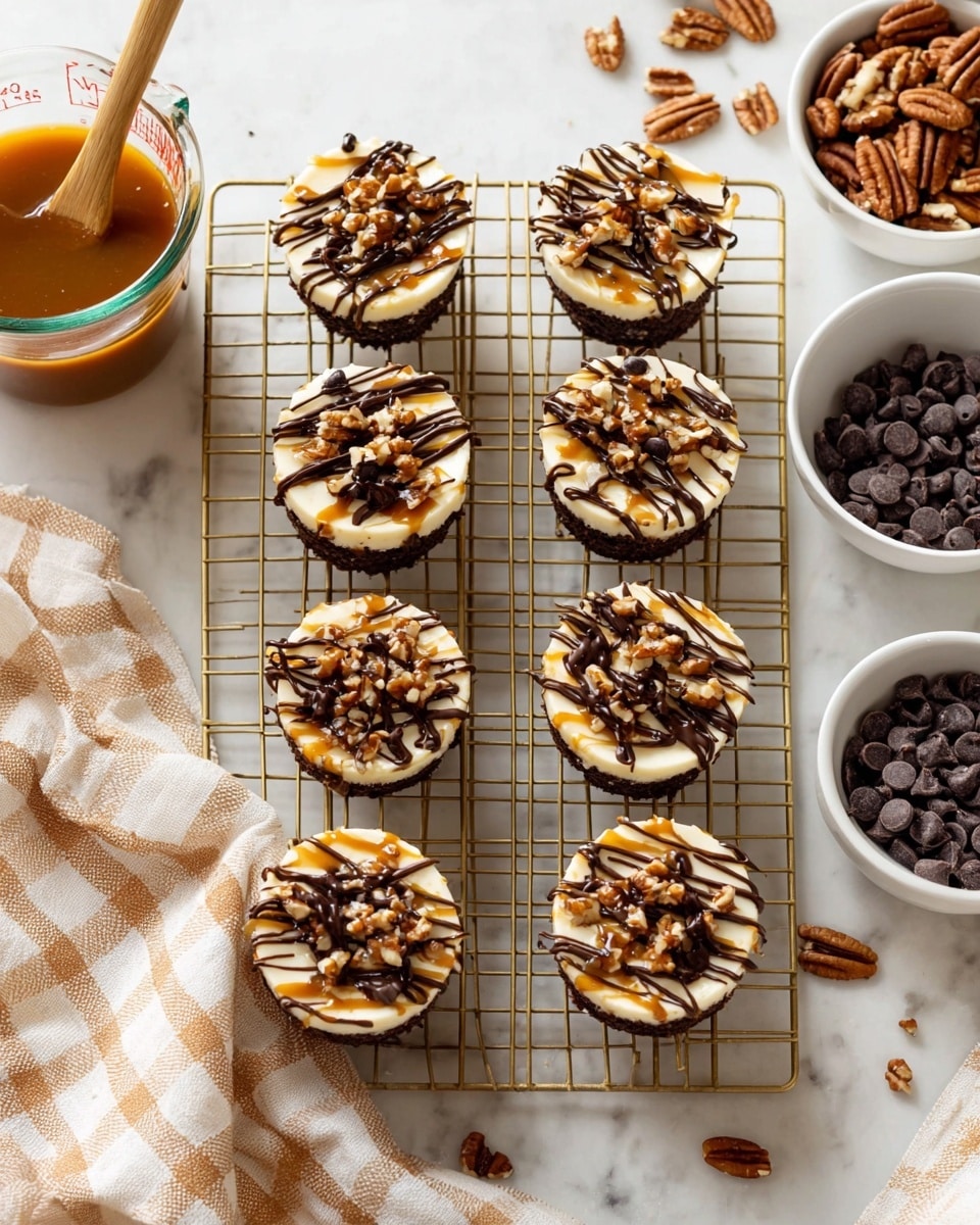 Mini Turtle Cheesecake Bites Recipe