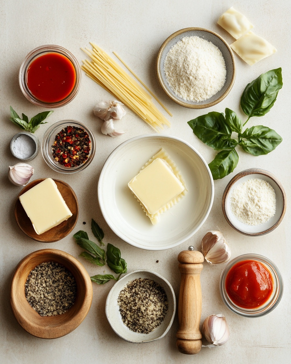 Easy Ravioli with Creamy Tomato Basil Sauce Recipe 2 A white pot filled with two layers of ravioli pasta covered in a thick, creamy orange sauce speckled with small bits of green herbs and red tomato pieces, topped with some finely chopped green parsley and black pepper flakes. The ravioli has a slightly ruffled edge and looks soft, coated evenly with the glossy sauce. A fork with a dark wooden handle is scooping some ravioli from the pot. The pot is sitting on a light beige cloth on a white marbled surface. A small bunch of fresh green basil leaves rests beside the pot photo taken with an iphone --ar 4:5 --v 7