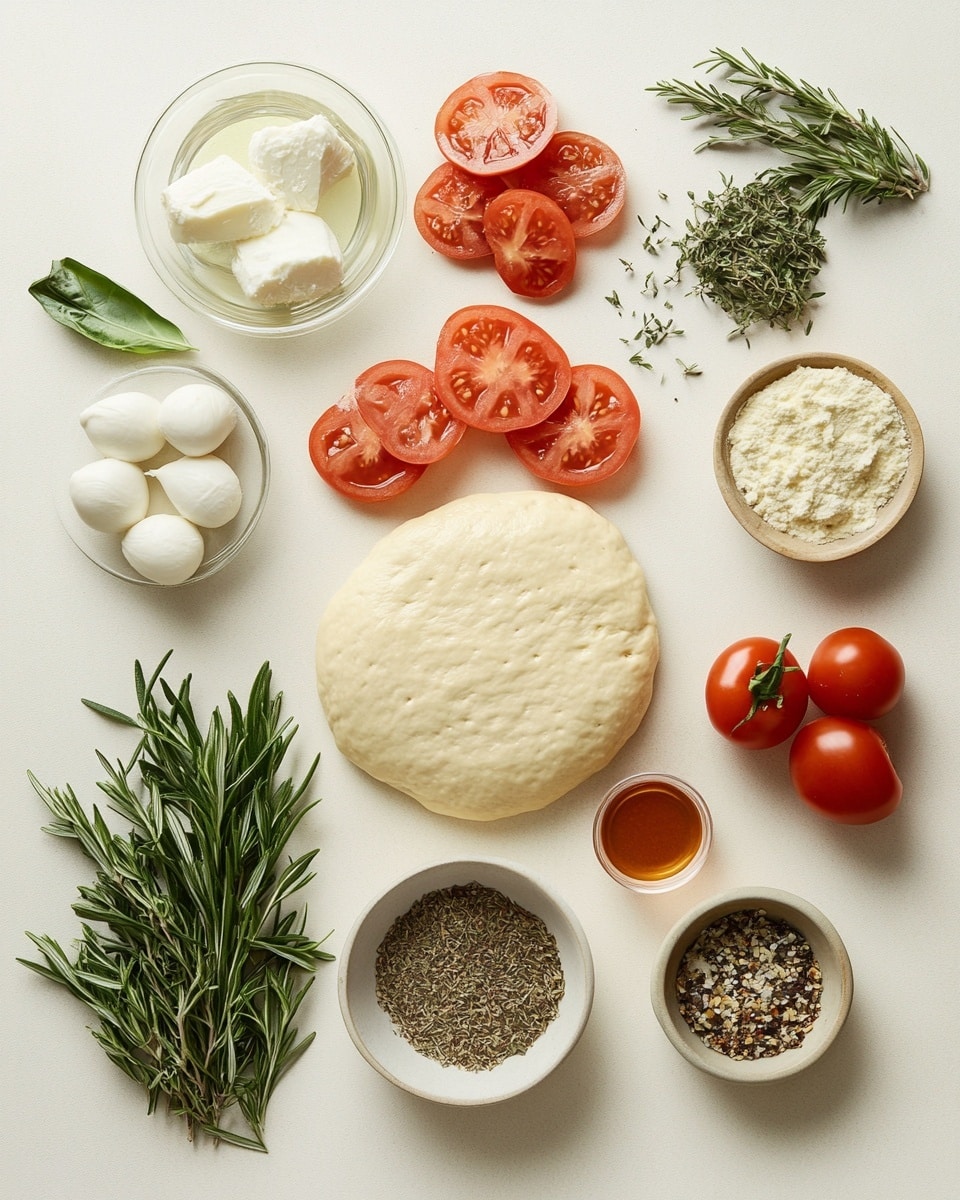 Pizza Pot Pie Recipe 2 The image shows two white bowls on a white marbled surface, each filled with a deep-dish pizza with a folded, golden-brown crust. The pizza has a layer of melted pale yellow cheese on top, with visible bits of red tomato sauce and brown meat underneath, garnished with a fresh green basil leaf placed in the center. A woman's hand is lifting a slice with a wooden spatula, stretching the melted cheese stringing from the bowl. The background is dark, making the warm colors of the pizza stand out. Photo taken with an iphone --ar 4:5 --v 7