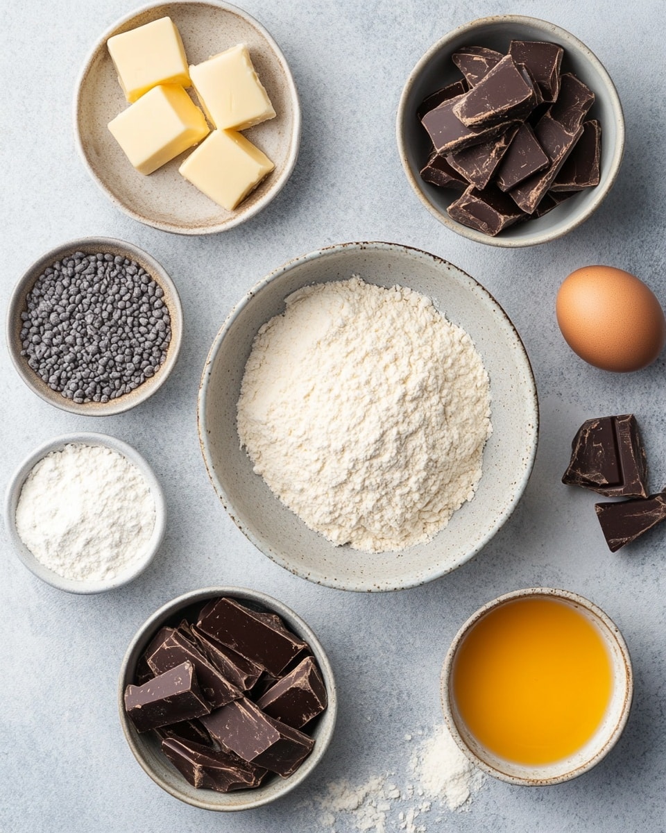 Homemade Chocolate Croissants Recipe 2 The image shows a stack of six golden brown pastries filled with rich, glossy dark chocolate visible through their layers. Each pastry has many thin, flaky layers that are crisp and slightly shiny, with a light dusting of white powdered sugar on top. The pastries rest on a clean white square plate placed on a white marbled surface. Around the plate, there are pieces of broken dark chocolate scattered casually. In the background, a rolling pin and light-colored cloth are softly blurred. The overall look is warm and inviting, with the pastries positioned tightly together, highlighting their texture and chocolate filling photo taken with an iphone --ar 4:5 --v 7