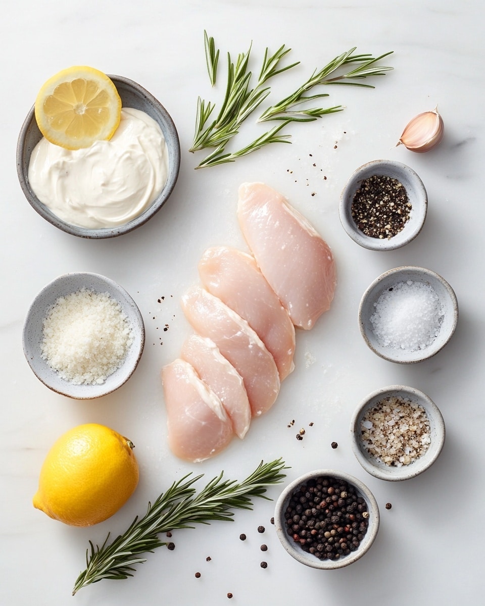 Melt in Your Mouth Chicken Recipe 2 Two cooked chicken pieces sit in a white baking dish filled with a light brown sauce. The chicken has a golden brown, slightly crispy browned top layer with some green specks of herbs sprinkled on it. The surface looks juicy and seasoned, with slight texture from the cooking marks. The white dish contrasts with the warm colors of the chicken and sauce and rests on a white marbled surface. photo taken with an iphone --ar 4:5 --v 7